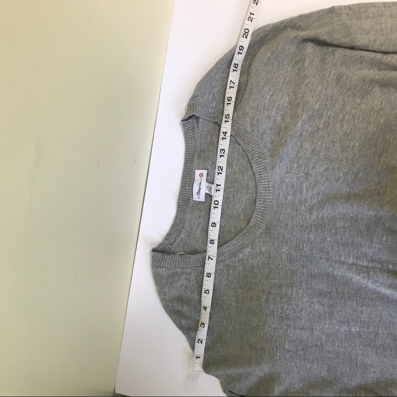 3.1 Phillip Lim x Target Grey Sweater Dress Flowy Skirt Cotton Chiffon Tunic Top - Picture 9 of 14